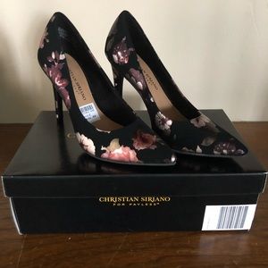 Christian Siriano Floral Heels